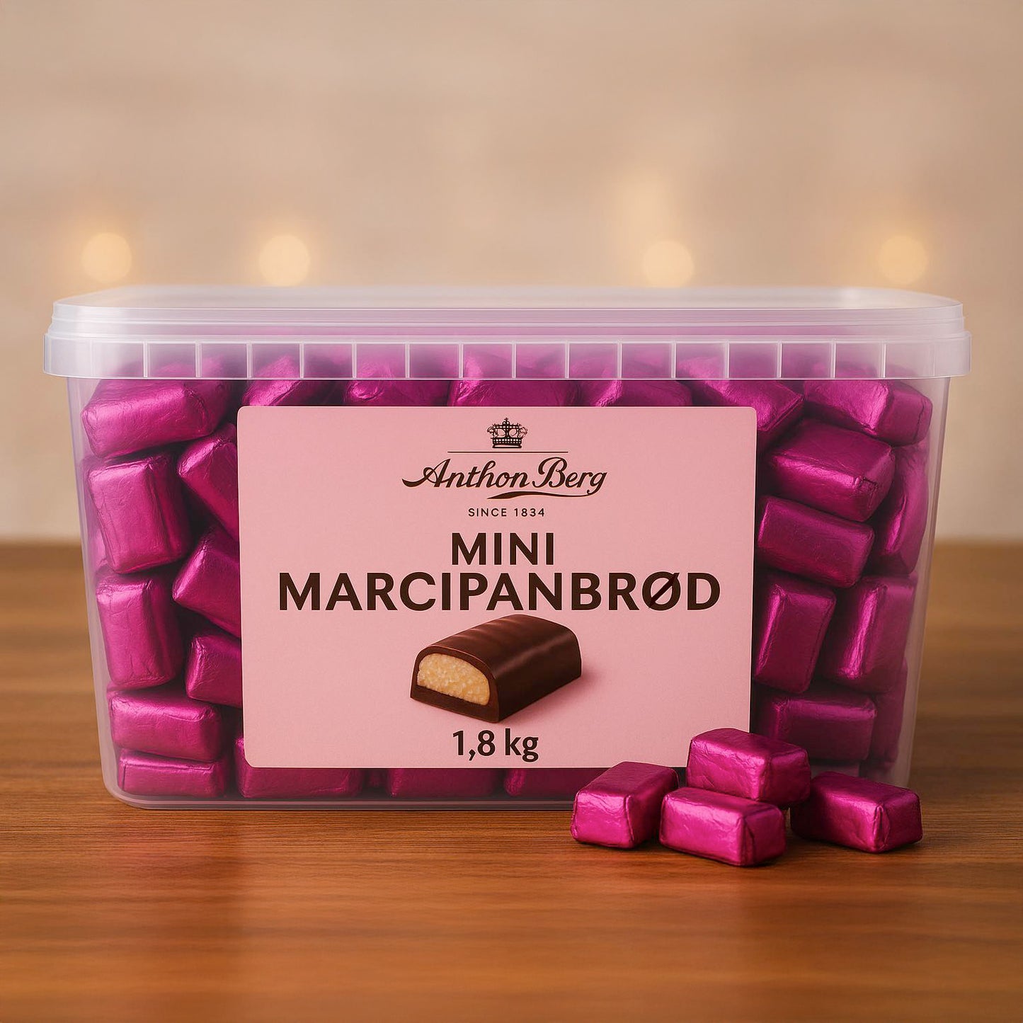 Anthon Berg mini marcipanbrød 1,8kg