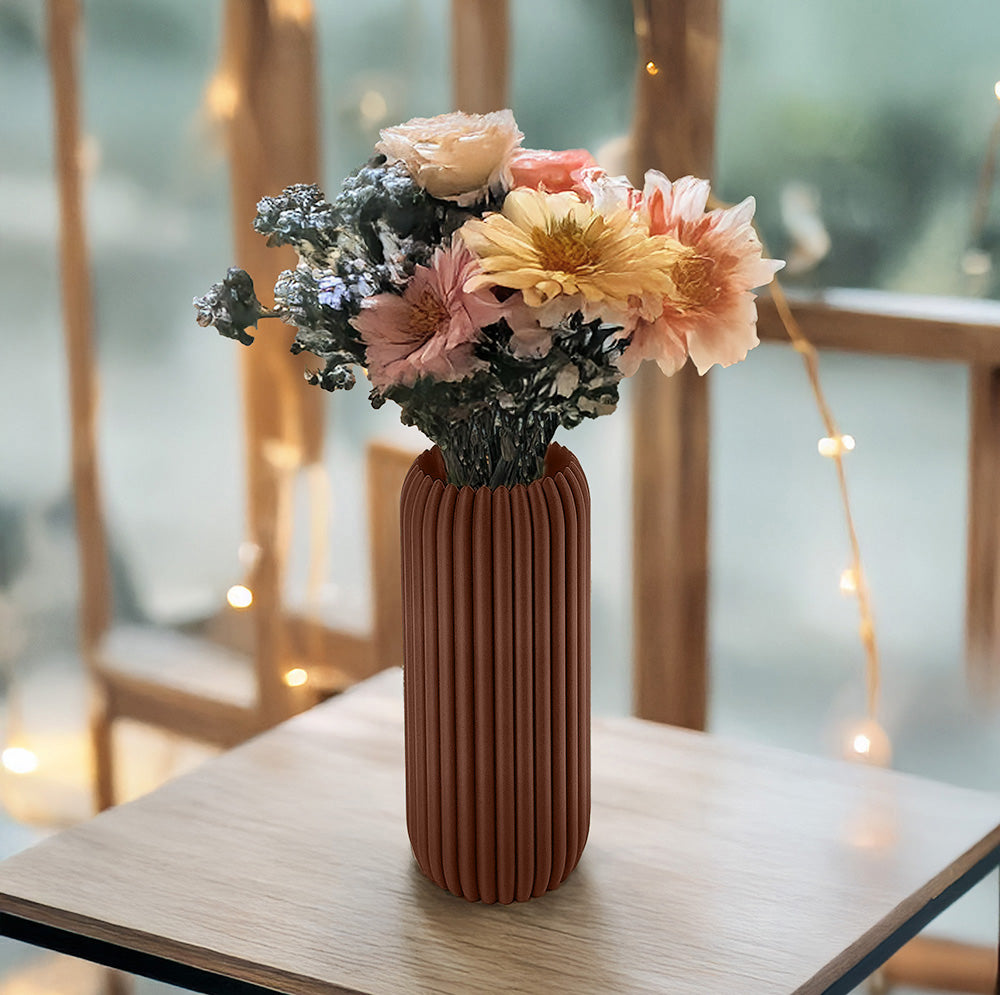 Veluna Ripple Tall Vase i PLA - Bioplast - 16 cm