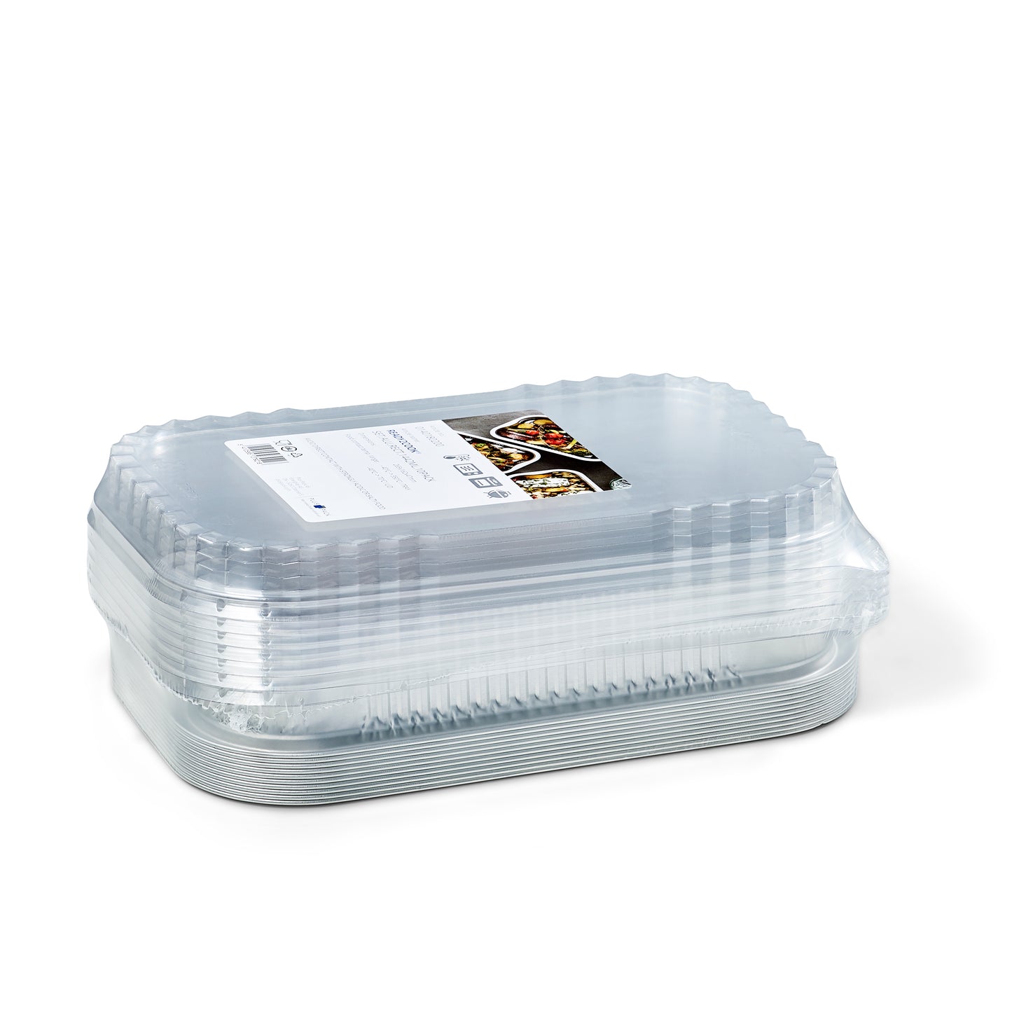 Alubakke Ready2Cook 1.4L – Middelstor engangsbakke m. låg (10 stk)