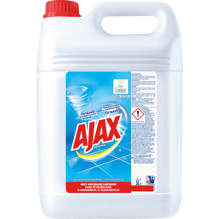 Universalrengøring, Ajax Original, 5 l, uden farve, med parfume