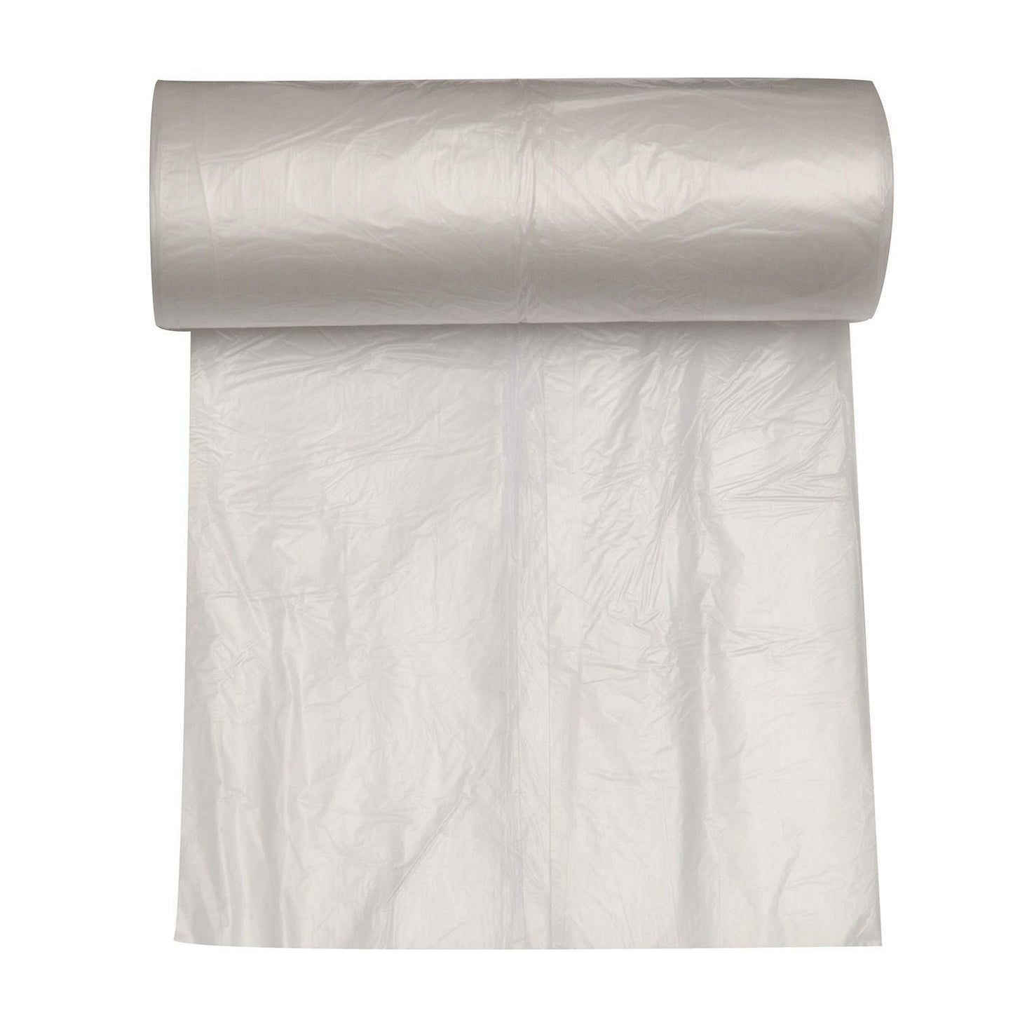 Spandepose 40ltr B600xL600mm 7my HDPE med Fals Kompakt Transparent,50 stk/rl