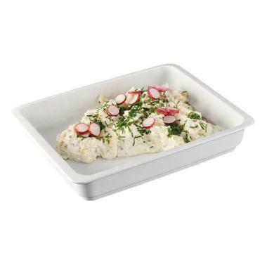 Fad 1/2 GN 32.5x26x6.5 cm Ovnfast Porcelæn Hvid,stk