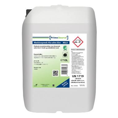 Maskinopvask Flydende Prime Source Mild Alu – 12,9 kg, uden klor, Svanemærket, til aluminium