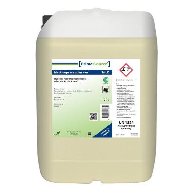 Maskinopvask Flydende Prime Source Mild – 25,2 kg, uden klor, Svanemærket, til blødt vand