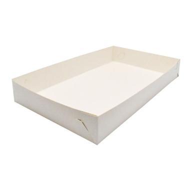 Kageæske fold selv nr 5 høj L380xB230xH70mm pap hvid,250 stk/krt