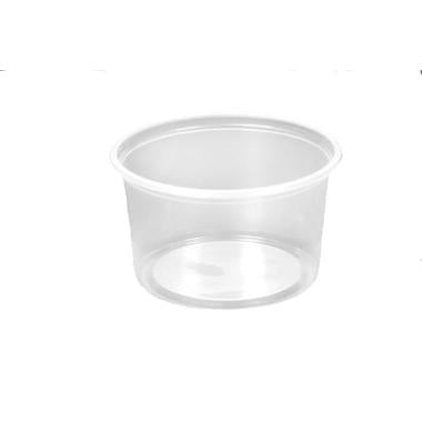 Salatbæger Delipack 125 ml Rund PP Semitransparent,20 ps x 50 stk/krt
