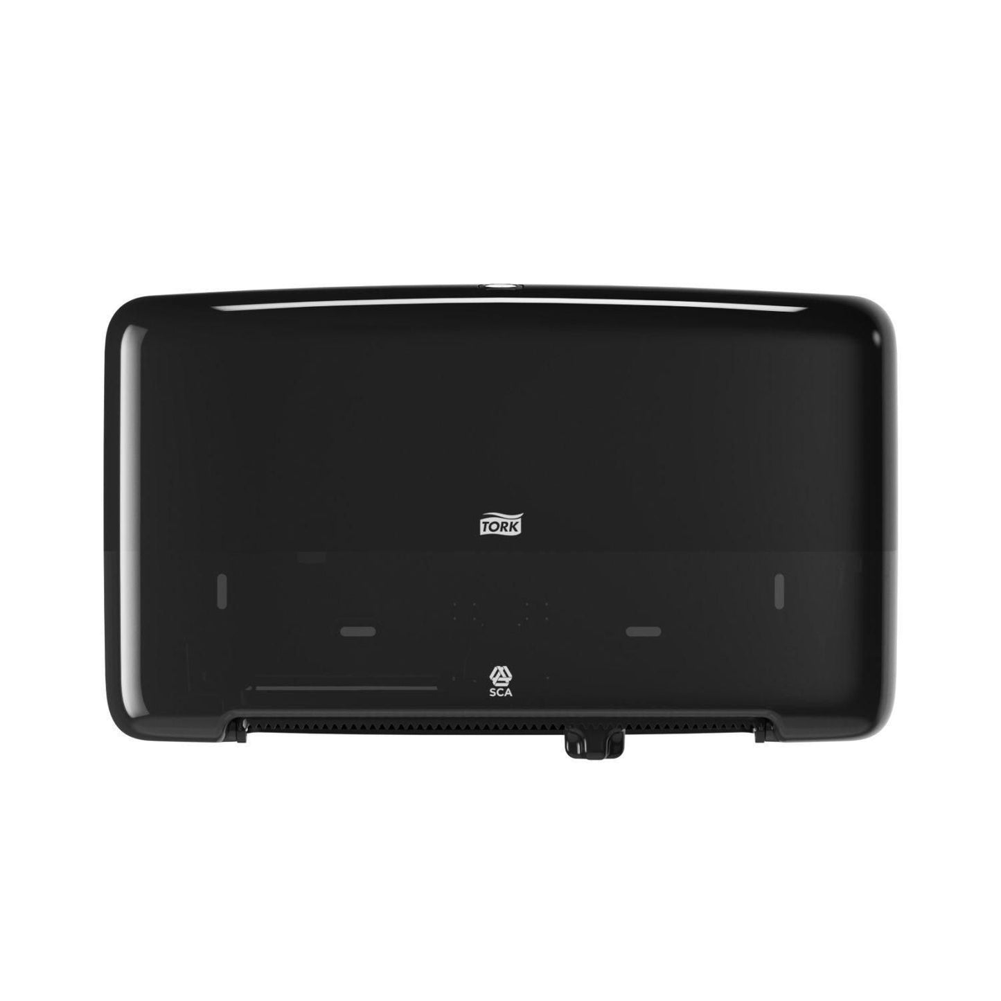 Dispenser toiletpapir Tork jumbo mini T2 twin Sort,stk