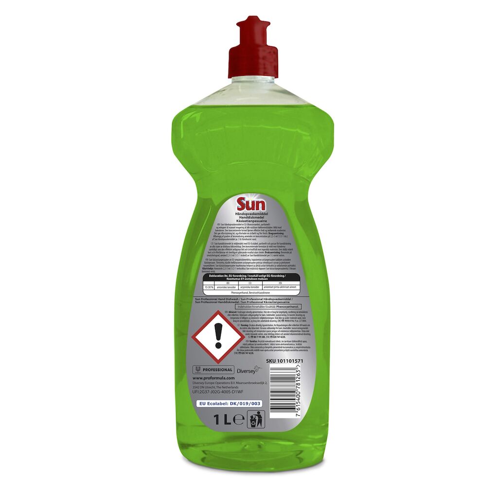 Håndopvask SUN Pro Formula – Med Parfume, 1 ltr (Blomstermærket) 🌸