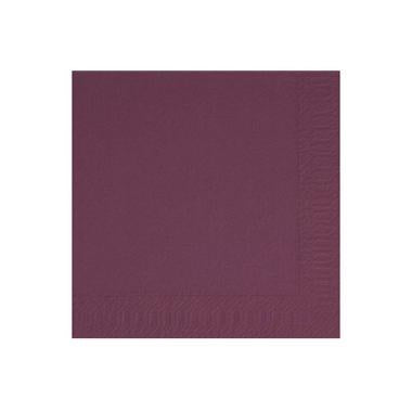 Frokostserviet, 1/4 Fold, 3-lags, 33x33, Duni, Plum, ( 125 stk )