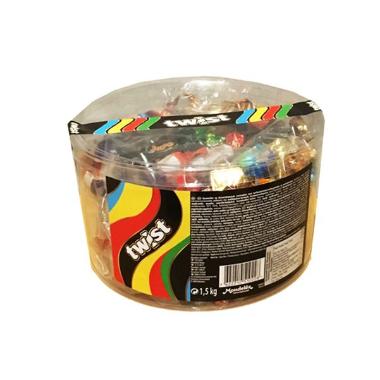 Chokolade Twist 1.5 kg ca 350stk,1.5 kg/ds