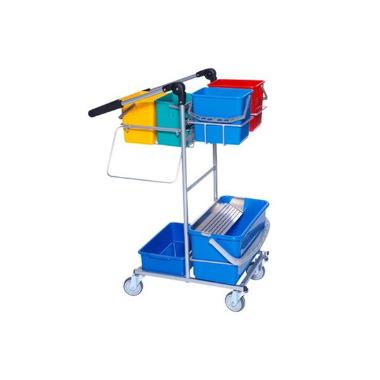 Rengøringsvogn ERGO Minidryp 4 styk 6 ltr spande med Alu-dryprist,stk