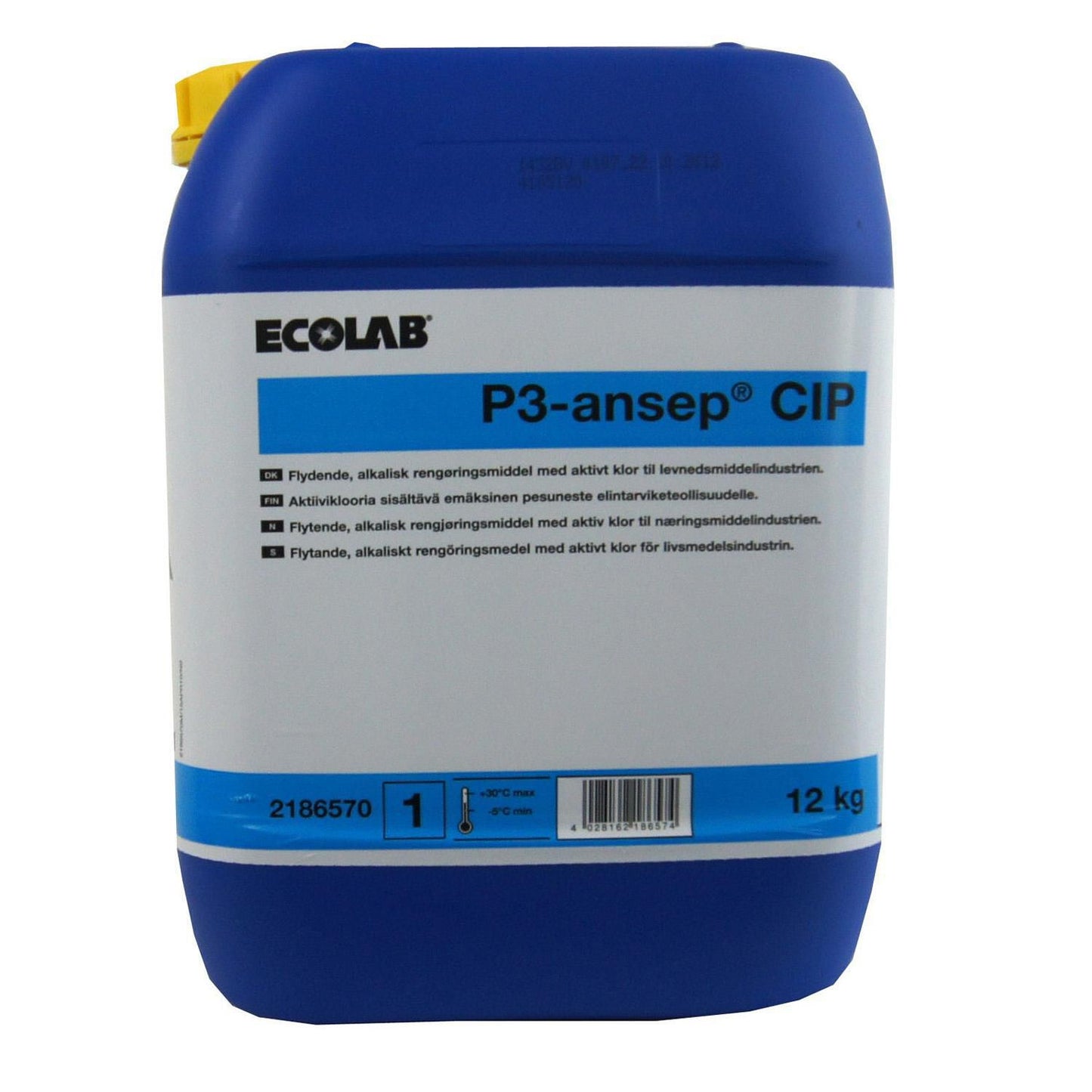 Grundrengøring Inv P3-ansep CIP 12kg med Klor Manuel til tanke/filtre/rør,12 kg/dnk