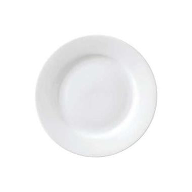 Tallerken flad med fane Superwhite Ø17 cm Porcelæn Hvid,stk