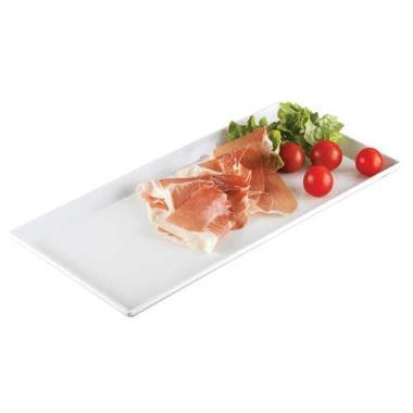 Fad 35x17x2 cm Rektangulær Melamin Hvid,stk