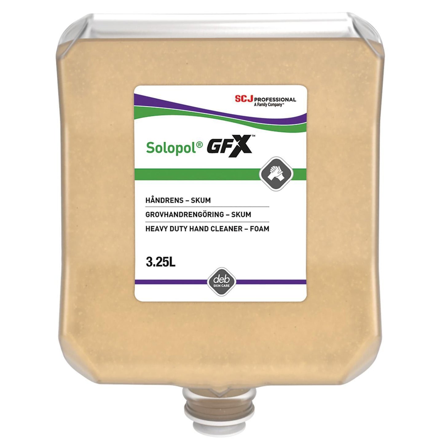 Håndrens skum Solopol GFX Ecolabel til dispenser 3.25 ltr,3,25 Ltr/fl