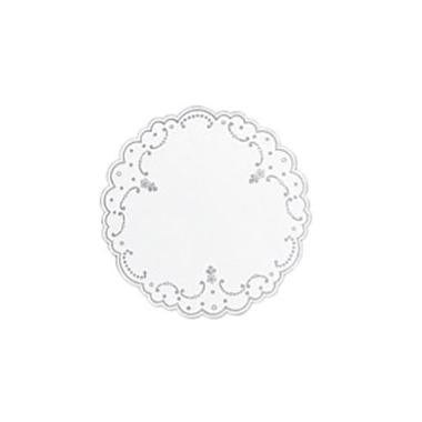 Fadpapir Dunicel Ø19cm Rund Hvid/Sølv,4 pk x 250 Stk/krt