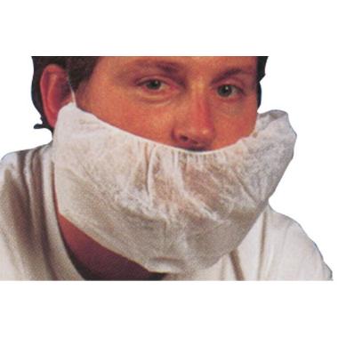 Skægbind One Size med Elastik Hvid,10 pk x 100 Stk/krt