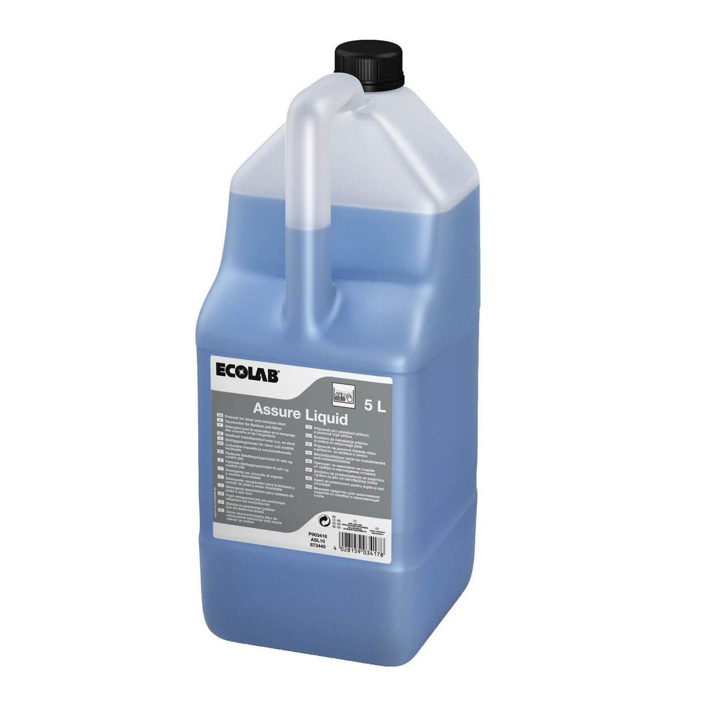 Maskinopvask Iblødsætning Flydende Assure Liquid 5ltr u. Klor til rustfrit stål,5 ltr/dnk