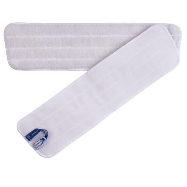 Moppe Velcro Clean Plus Dry Fibre 60cm Økotex Hvid Tør,1 stk