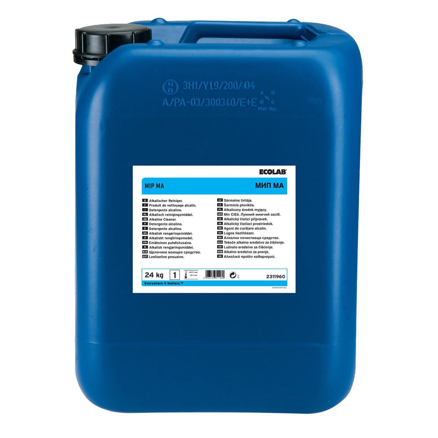Skumrengøring MIP MA Højalkalisk u/Farve/Parfume til Fødevareproduktion 24 kg,24 Kg/dnk