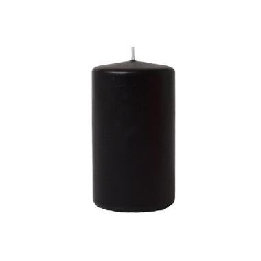 Bloklys Ø60x120 mm Brændetid 40 timer Sort,stk