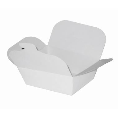 Kinaæske mellem 700 ml 89x109x65 mm Karton PE-Belagt Hvid,8 ps x 50 stk/krt