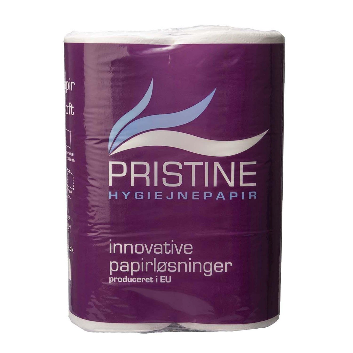 Toiletpapir Pristine Extra Soft 2-lag Ø11xB9.8cmxL48m Perforeret Nyfiber Hvid,10 pk x 6 rl/krt