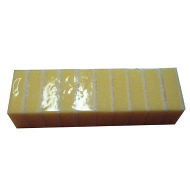 Multisvamp Mini 9x6x3 cm med Skruesål Gul/Hvid,10 stk/pk