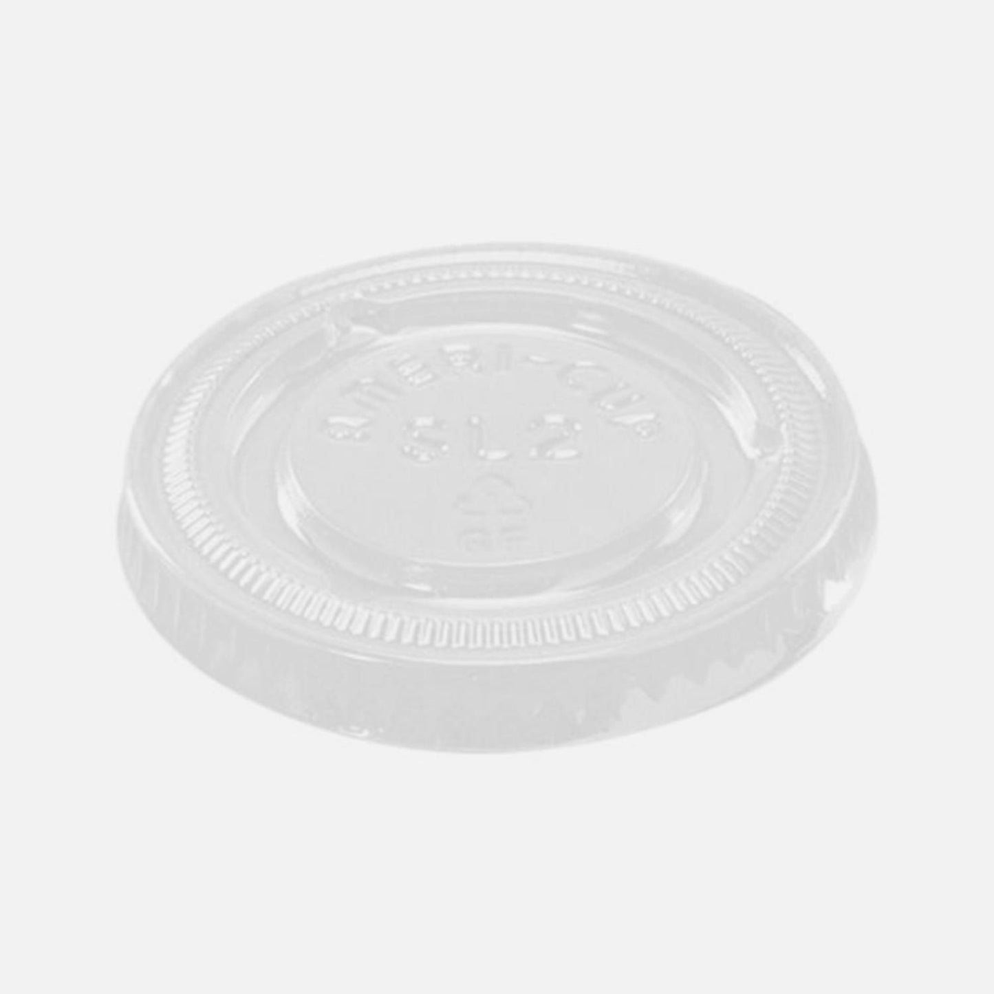 Plastlåg Ø62 mm APET Klar til Dressingbæger 60 ml,100 stk/ps