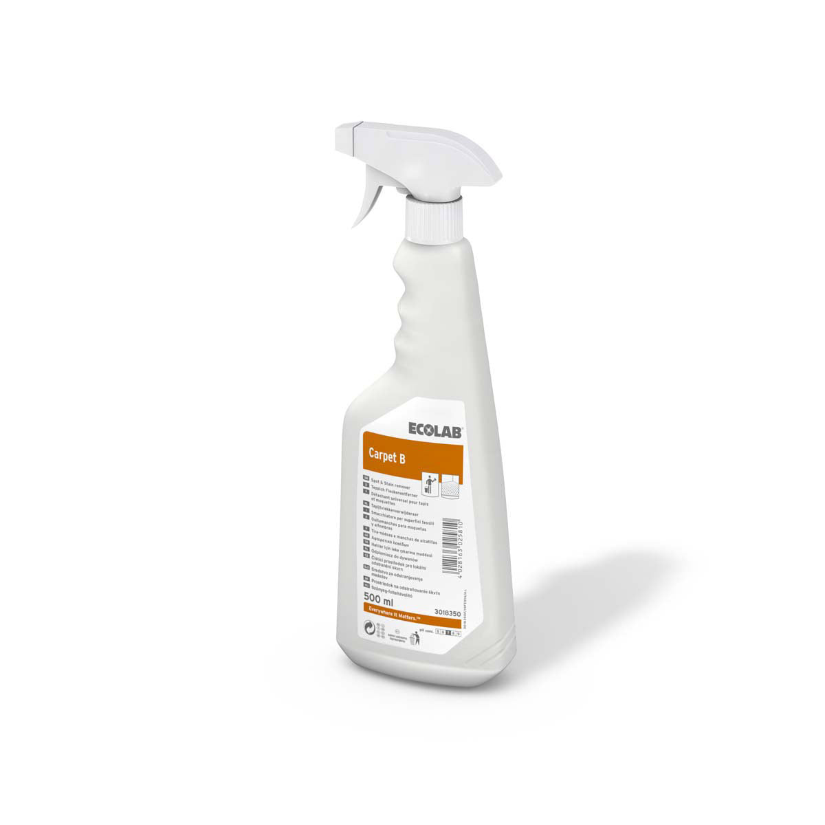 Tæpperens Flydende Carpet B 500ml med Parfume Klar-til-brug til blæk/smør/tjære,6 stk x 500 Ml/krt