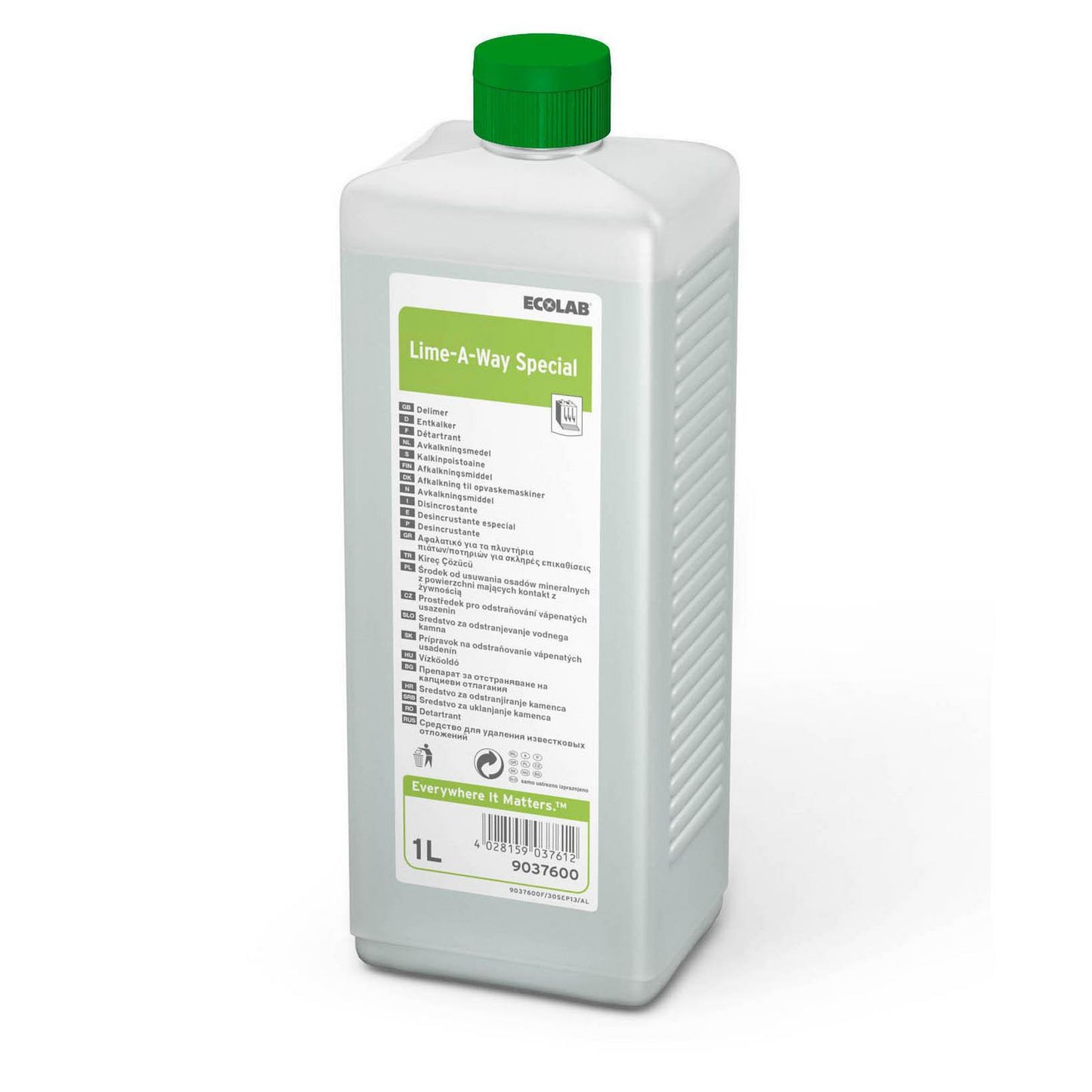 Afkalker Flydende Lime-A-Way Special til Kaffemaskiner o.a u/Farve/Parfume 1 ltr,4 stk/krt