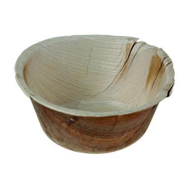 Skål rund dyb Ø142 mm 500 ml Bionedbrydelig Palmeblad,4 pk x 25 stk/krt