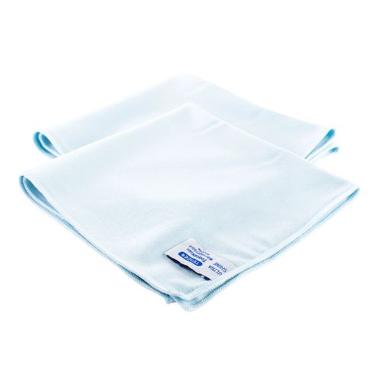Microfiberklud Ultra Shine 40x40cm Svanemærket blå til glasrengøring,1 stk