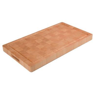 Skæreplanke 60x35x4.5 cm med Saftrille Bøgetræ,stk