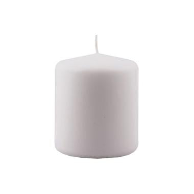 Bloklys Ø78x95 mm Brændetid 44 timer Hvid,stk