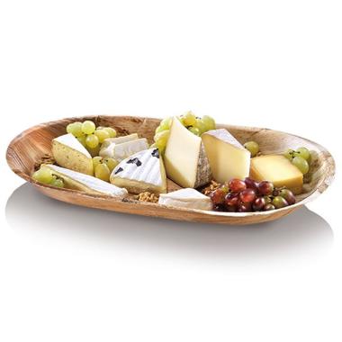 Fad 48x24x4 cm Stor Bionedbrydelig Palmeblad,5 pk x 10 stk/krt
