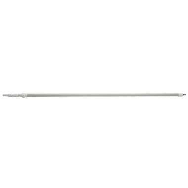 Teleskopskaft 160-278 cm med Vandgennemløb Aluminium Hvid,stk