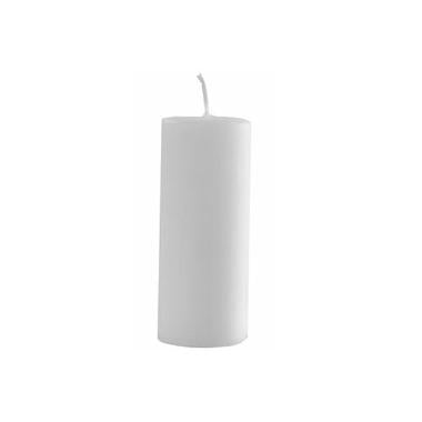 Bloklys Ø70x220 mm Brændetid  95 timer Hvid,6 stk/krt