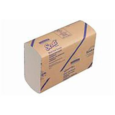 Håndklædeark Scott Interfold Z-Fold 1-lag L24xB20xD8cm Mix FSC Hvid,16 pk x 250 stk/krt