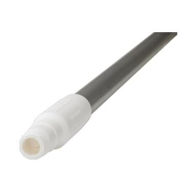 Skaft 126 cm med Gevind Aluminium Hvid,stk