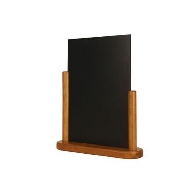 Tavle Securit 23x20x6 cm med Ramme massivt træ,stk