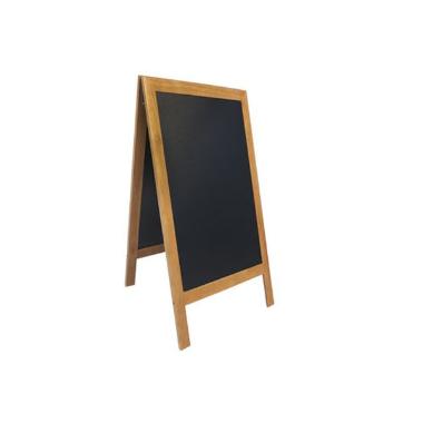 Gadeskilt Securit 70x125 cm Teak ramme,stk