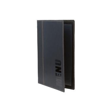 Menu Kortholder A5 25x19 cm Securit Trendy viser 4 A5 sider Læderomslag Sort,stk