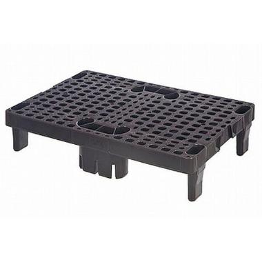 Palle 1/4 med 6 ben Plast Brun,stk