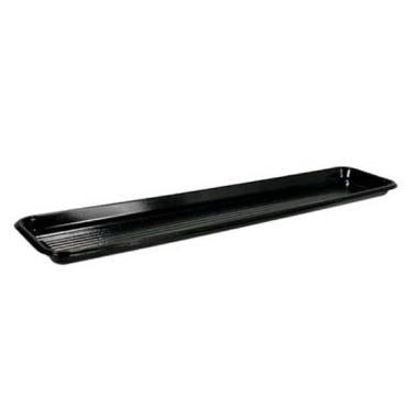 Bakke 400x87x16 mm Rektangulær PET Sort,448 stk/krt