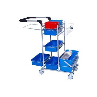 Rengøringsvogn Ergo Drypsystem med 2 stk 6 ltr spande/1 stk 22 ltr drypspand,stk