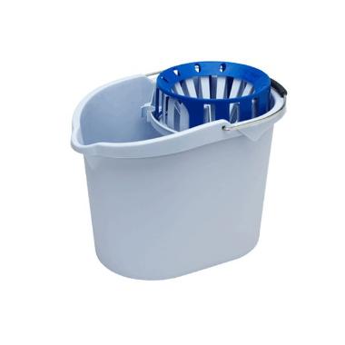 Spand SuperMop oval med udvrider blå,12 stk/krt