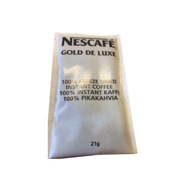 Kaffe Nescafe Gold De Luxe 21g portionspakker frysetørret instant,32 pk x 6 stk x 21 g/krt