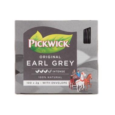 Te Sort Pickwick Earl Grey 100 breve Rainforest Alliance,6 pk x 100 stk/krt