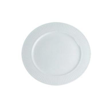 Tallerken Pillivuyt Plissé Ø17 cm Flad Porcelæn Hvid,6 stk/pk